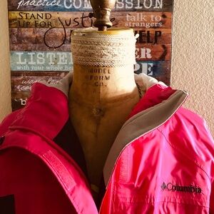 Columbia Women’s hot Pink Jacket-Breast Cancer awareness